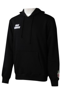 Z527  團體訂做黑色衛衣  設計男裝連帽抽繩繡花 印花LOGO衛衣  衛衣中心    美國 零售
